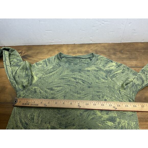Lululemon Rest Less Pullover Smoked Spruce / Wasabi Long Sleeve - Picture 7 of 10